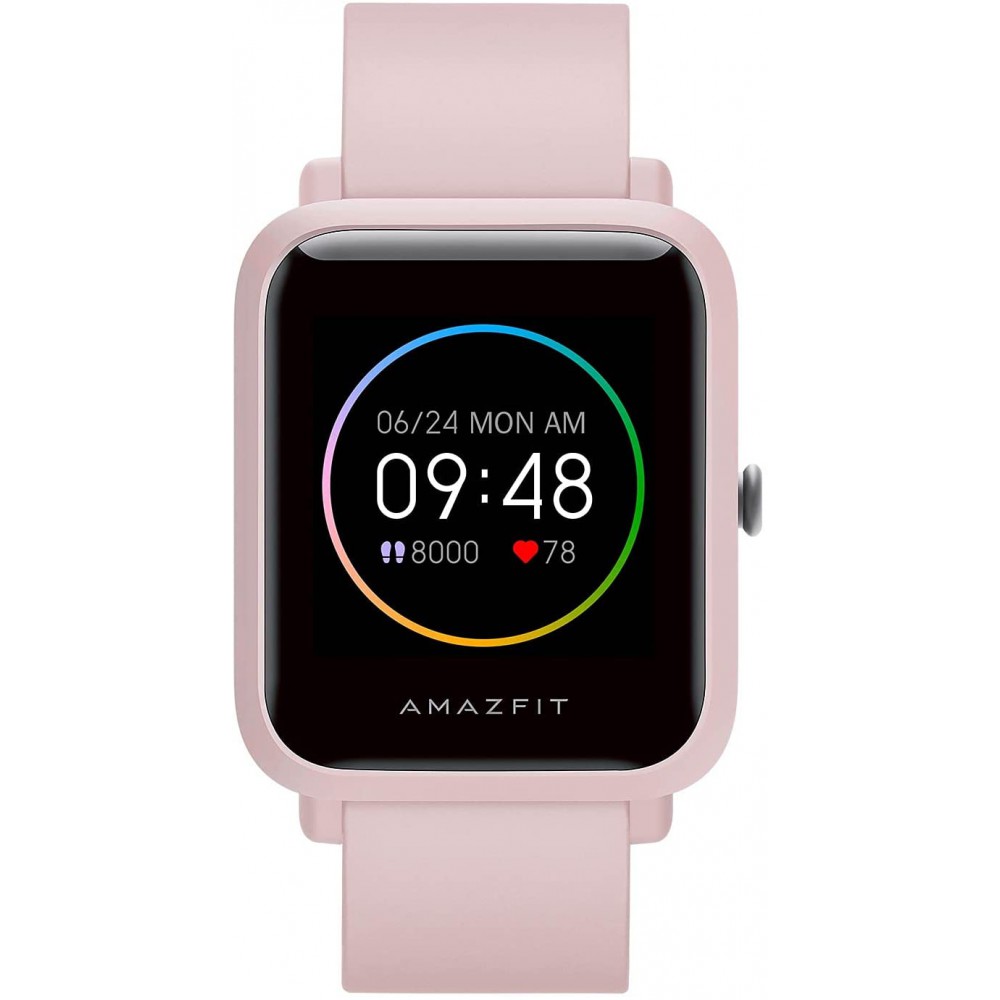 Amazfit Bip S Lite Smart Watch Fitness Tracker for Android iPhones, 30 Days Battery Life,14 Sports Modes, Heart Rate & Sleep Monitor, 5 ATM Waterproof, 1.28” Always-on Display, for Men Women(Pink) Amazfit Bip S Lite Smart Watch Fitness Tracker for Android iPhones, 30 Days Battery Life,14 Sports Modes, Heart Rate & Sleep Monitor, 5 ATM Waterproof, 1.28” Always-on Display, for Men Women(Pink)